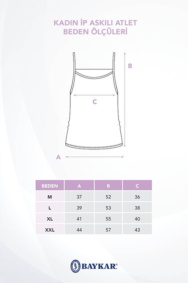 Women's Thin String Strap Cotton Basic Undershirt White - 6