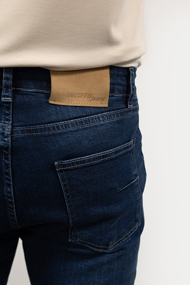 BASIC SLIM FIT JEAN - LACİVERT - 3