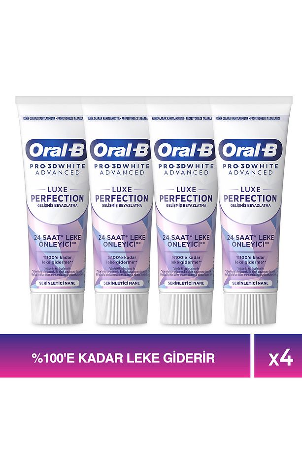  Pro 3D White Advanced Luxe Perfection Diş Macunu 75 ml x 4 - 1
