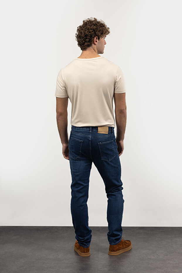 BASIC SLIM FIT JEAN - LACİVERT - 2