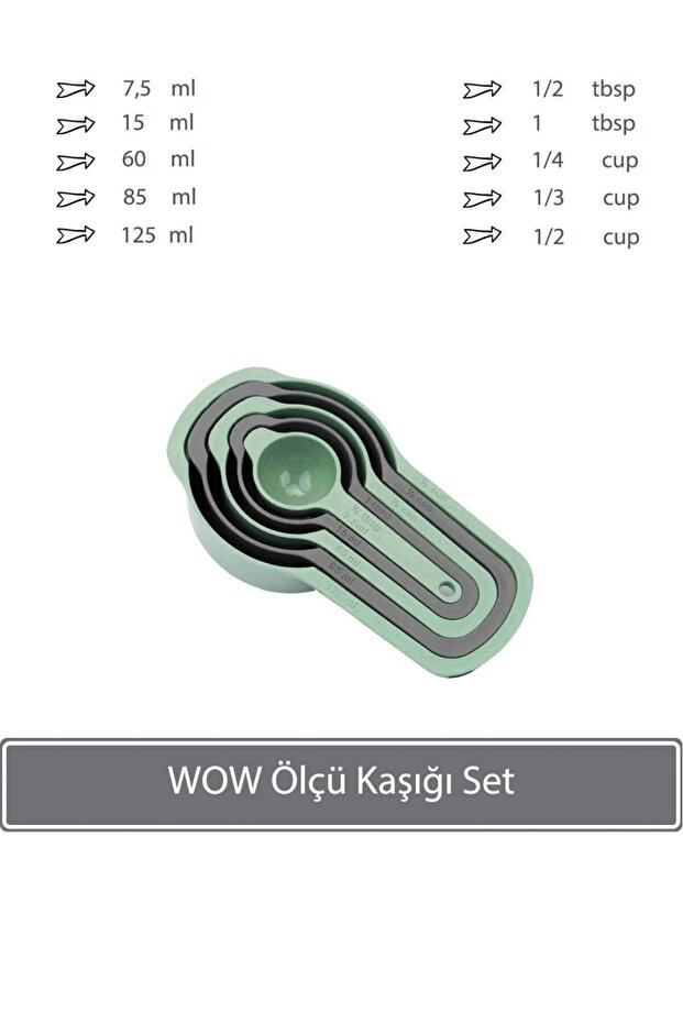 Wow Ölçü Kaşığı Set -yeşil - 2