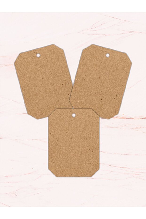 25 Pieces - Kraft Perforated Card - Product Card - Unprinted Card - Kraft Card
