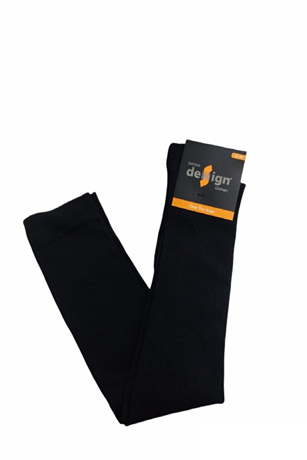 Desing Circle Patterned Seamless Knee Socks - 2