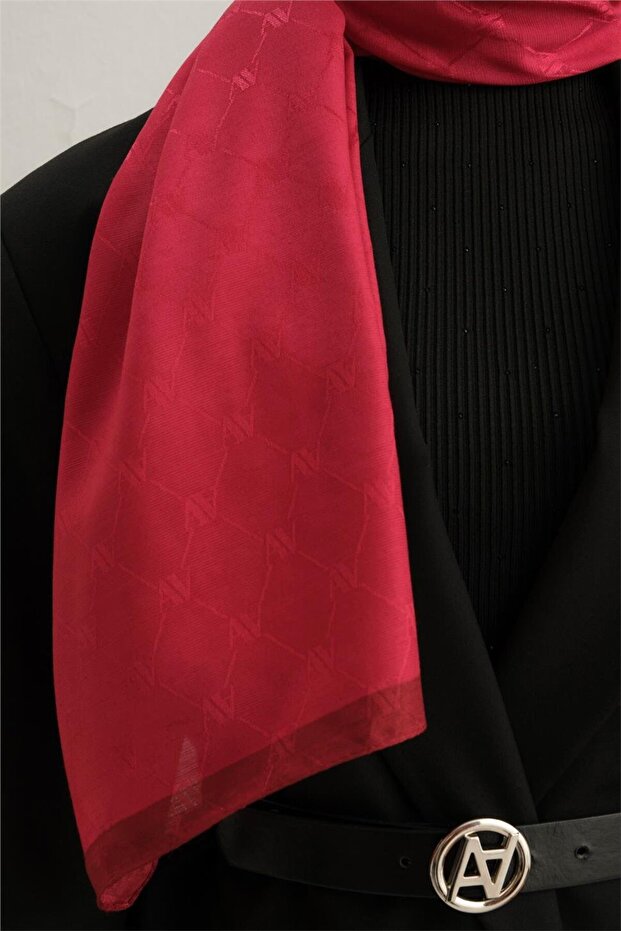 Trend Monogram Şal 2-148 - Pembe - 2