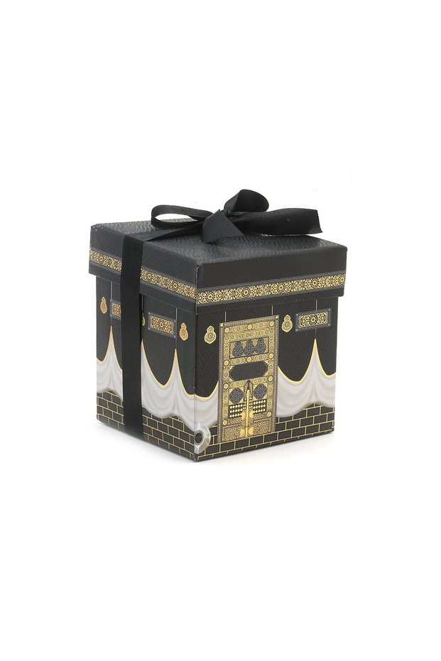 Kaaba Patterned Special Boxed Mevlüt Set - Prayer Rug