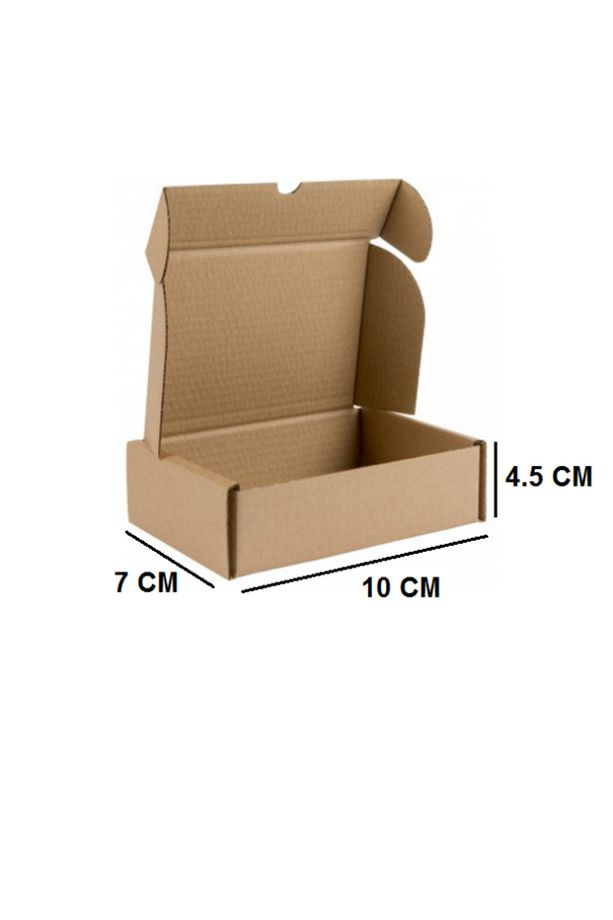 E-ticaret Kutusu, Takı Kutusu, Küçük Ürün Kutusu 10x7x4,5 Cm 50 Adet - 1