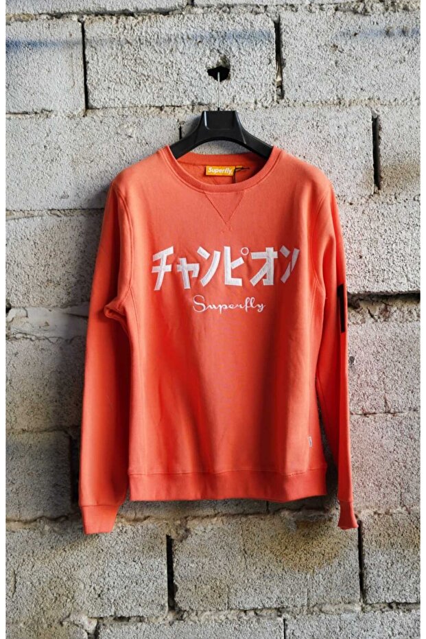 Aplike baskılı 3 iplik sweatshirt - 1