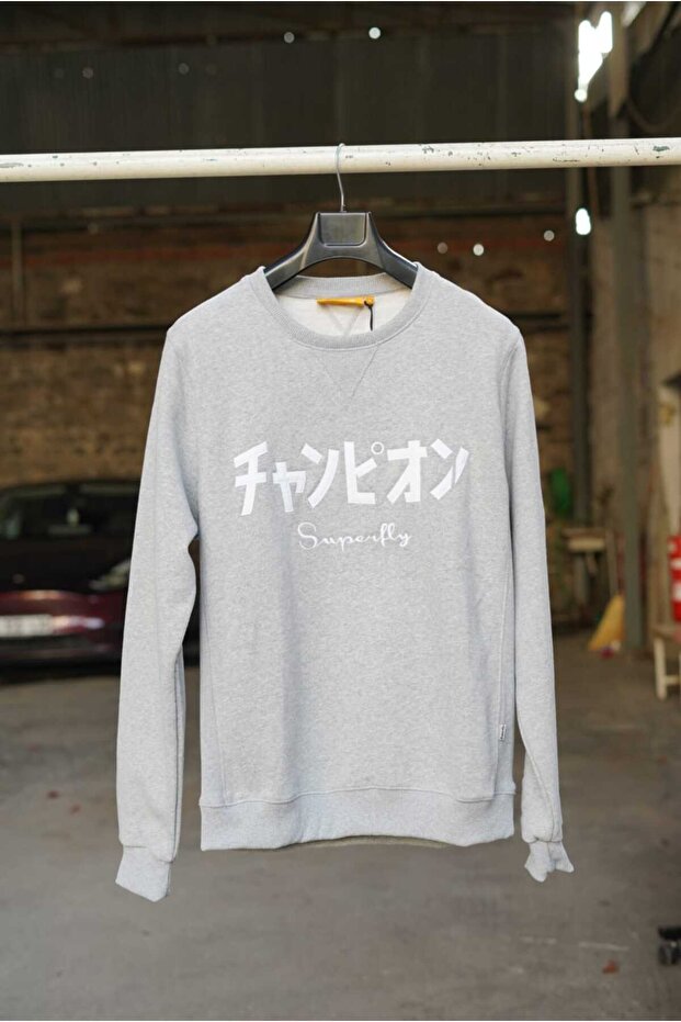 Aplike baskılı 3 iplik sweatshirt - 1