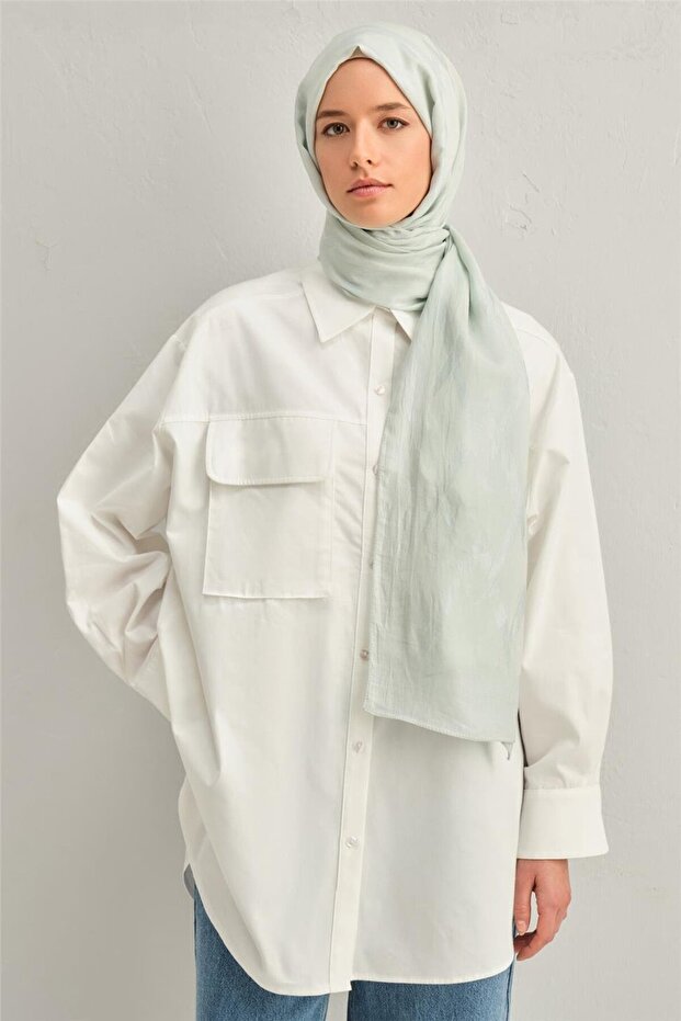 Lyocell Naia Zikzak Desen Şal 1113-18 - 1