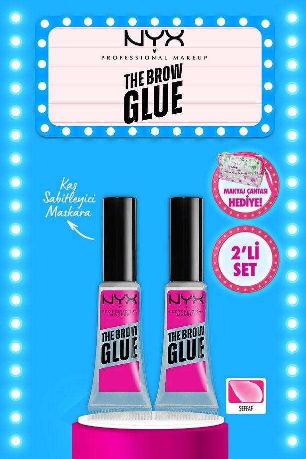 2'li The Brow Glue Instant Brow Styler-Şeffaf Kaş Sabitleyici Maskara - 1