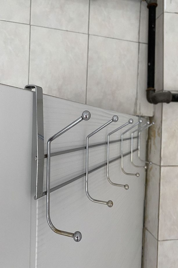 Eski Tip, Dar Kapı Arkası Askısı, 12 Topçuklu, Paslanmaz Kapı Askısı, Dar Kapı Askısı - 4