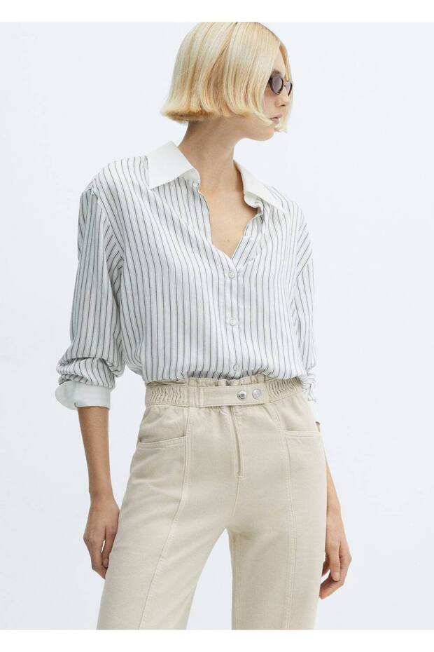 Дънки с еластична талия - 5