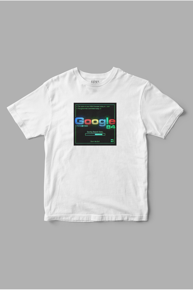 تي شيرت مطبوع عليه Google 84 Retro