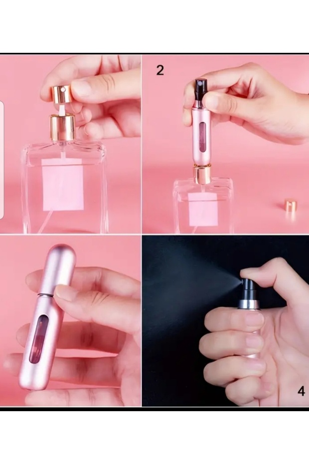 Doldurulabilir 1 Adet 5ml Mini Parfüm Sprey Şişesi ( Mini Parfüm Atomizer ) - 3