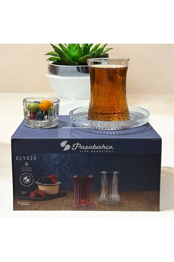 Paşabahçe Elysia 18 Prç Çay Seti Mükemmel Kalite - 1
