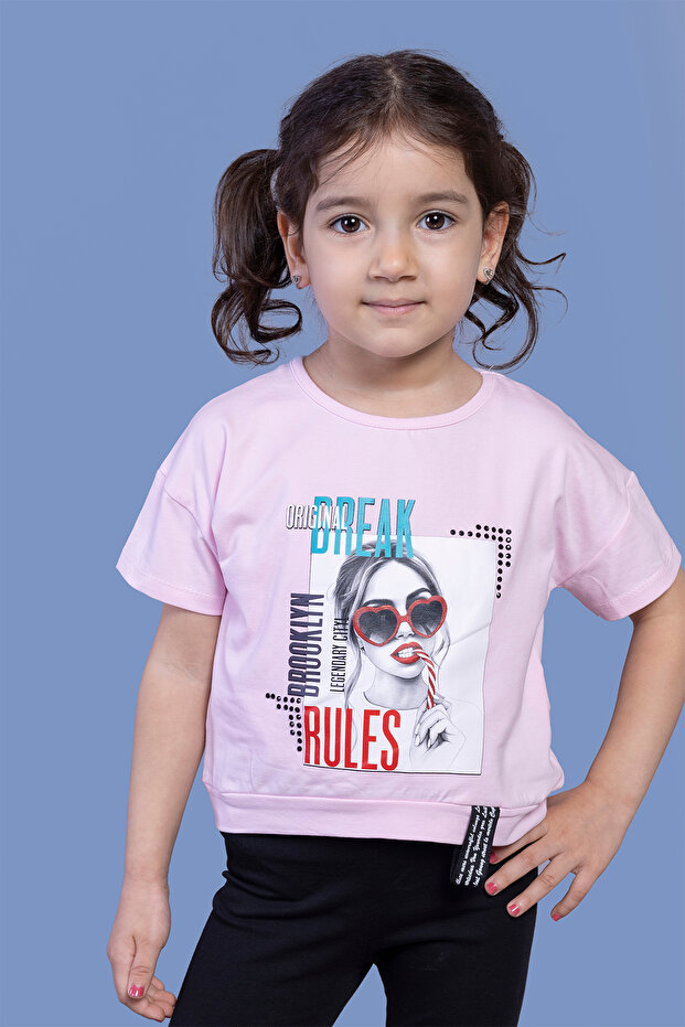 Girl's Digital Printed T-Shirt
