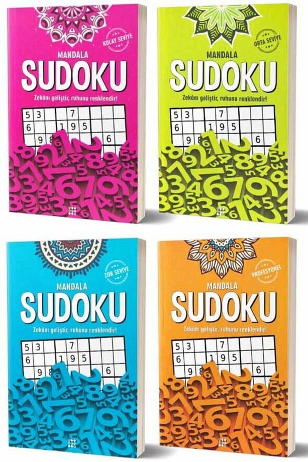 Mandala Sudoku Seti 4 Kitap Renklerle Dans Terapi - 2