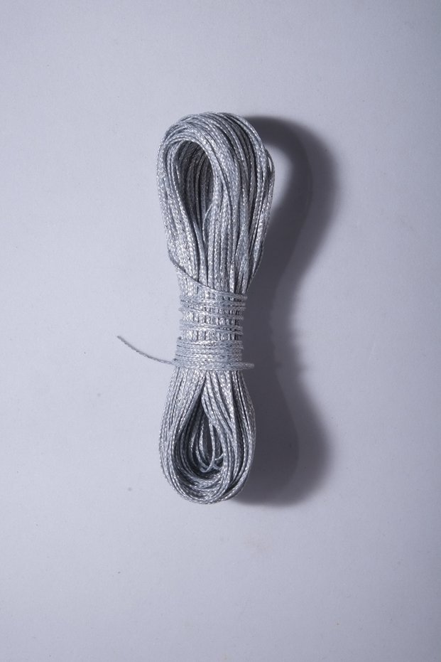 Silvery Silver 25 Meters 1 mm Waxed Cord Necklace Cord Jewelry Design Cord Bracelet Cord