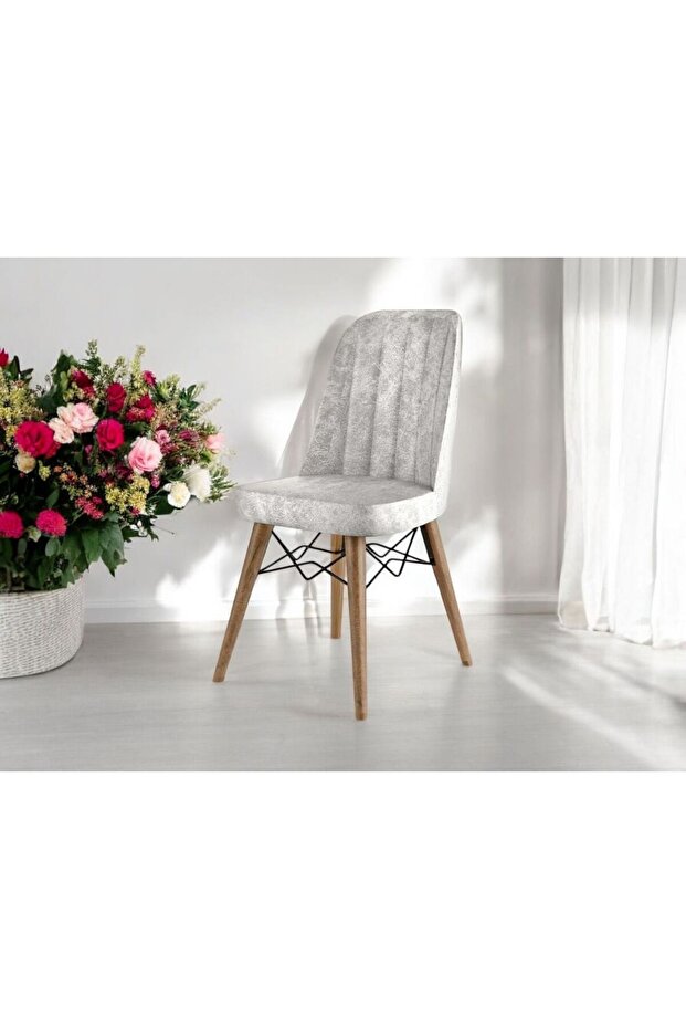 EZGİ 6 Kişilik Açılır Masa Sandalye Takımı Mutfak Masası Takımı Salon Masası Yemek Masası Takımı - 5