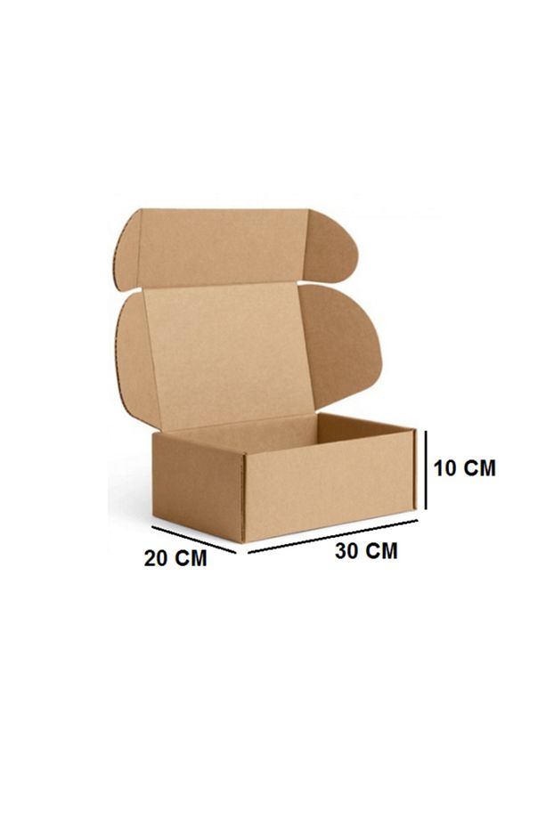 E-Ticaret Kutusu, Çok Amaçlı Kutu 30x20x10 Cm 25 Adet - 1