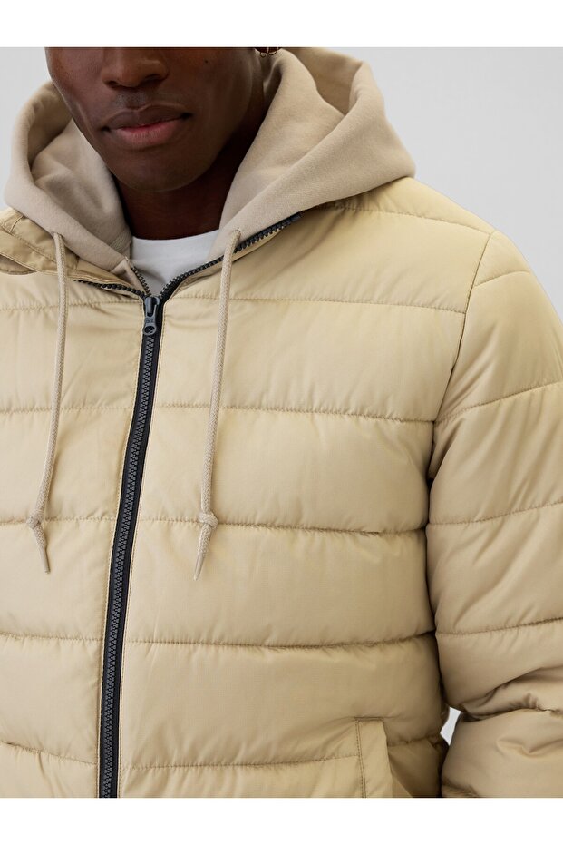 Erkek Bej ColdControl Puffer Ceket - 3