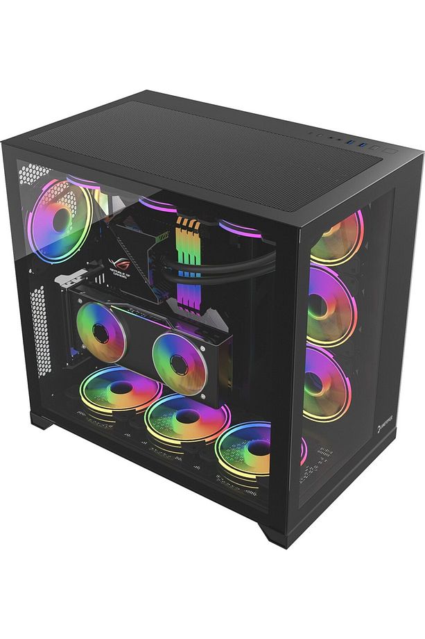 Warcry Evo Argb Temper Cam Type-c Atx Gaming Kasa Kontrolcü Vardır Kumandasız - 3