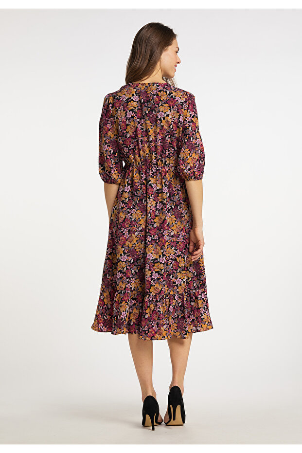 Midikleid mit Blumenprint - 2