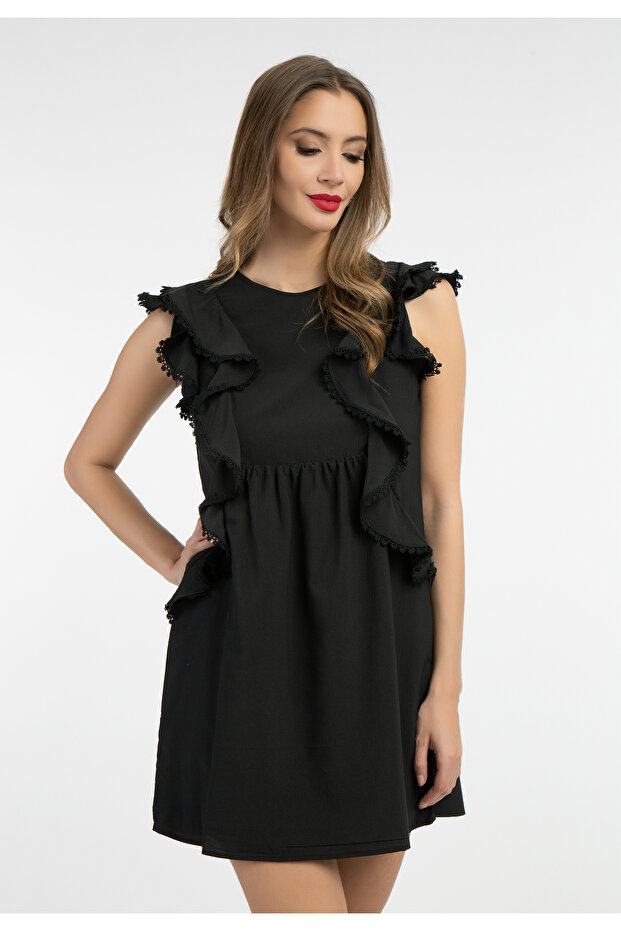 Minikleid mit Rüschen - 3