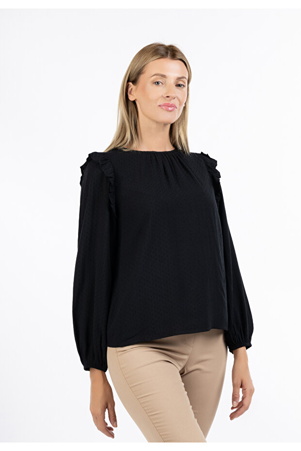 Klassische Langarmbluse - 3