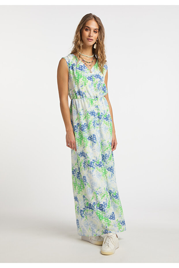 Maxikleid mit Allover-Print - 1