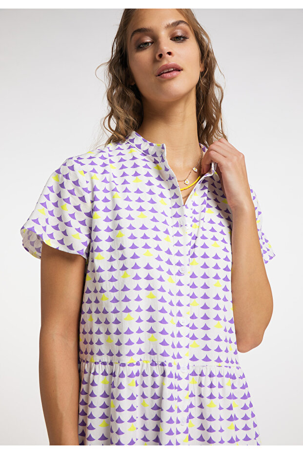 Maxikleid mit Allover-Print - 4