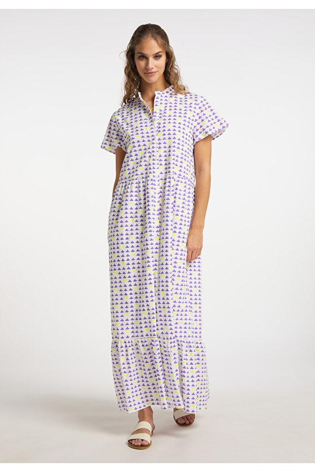 Maxikleid mit Allover-Print - 5