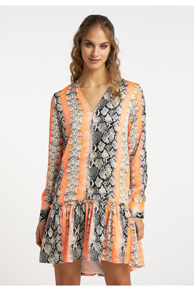 Kleid mit Reptilprint - 3