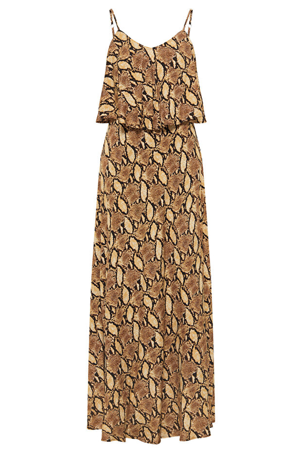 Maxikleid mit Schlangen-Print - 3