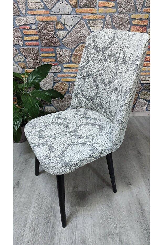 Ottoman Pattern Large Oval Chair Cover