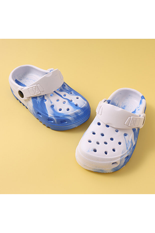 قباقيب SAPS Tie Dye Style - زرقاء - 4