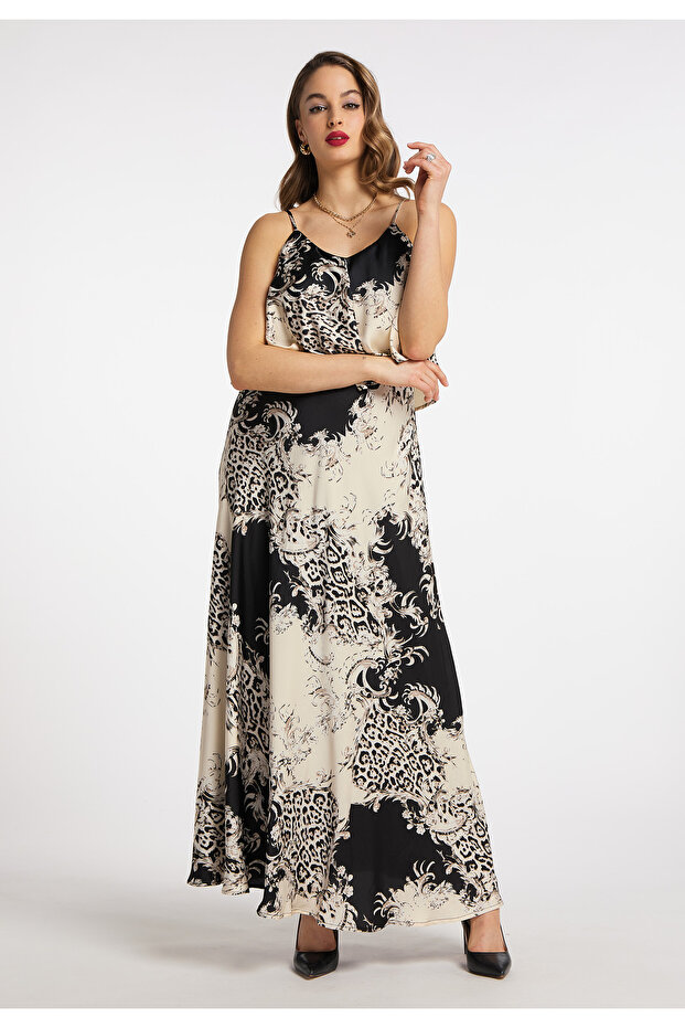 Maxikleid mit Allover-Print - 1