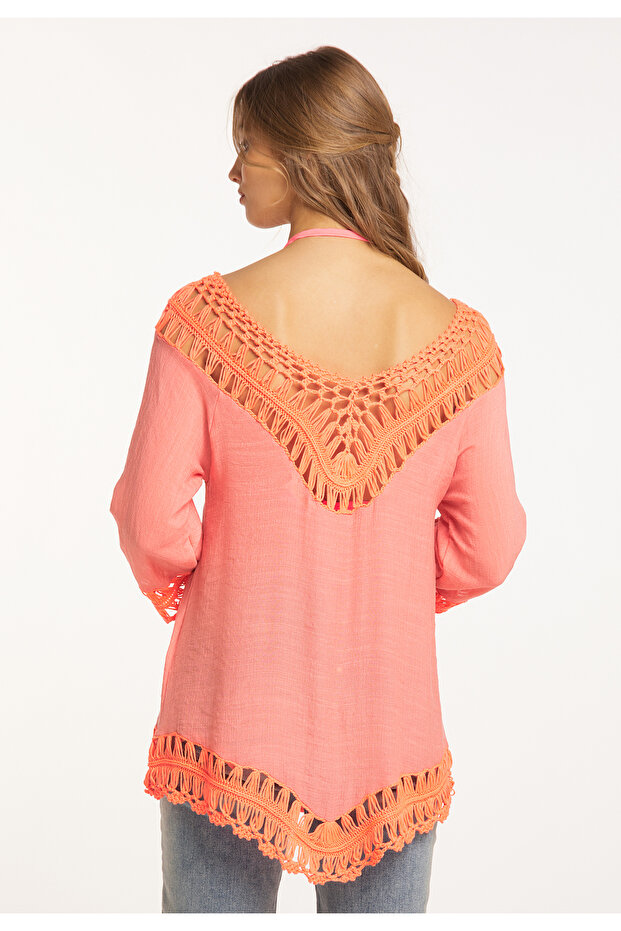 Tunika mit Häkelpart - 4