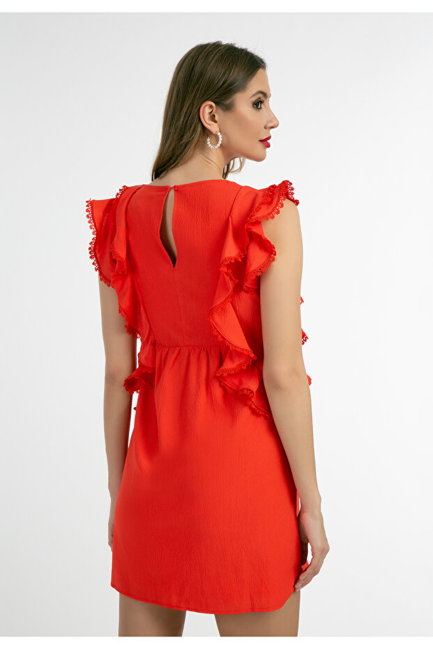 Minikleid mit Rüschen - 4