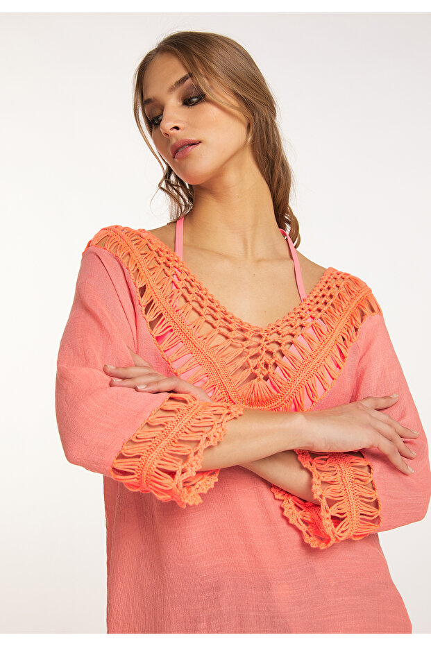 Tunika mit Häkelpart - 5