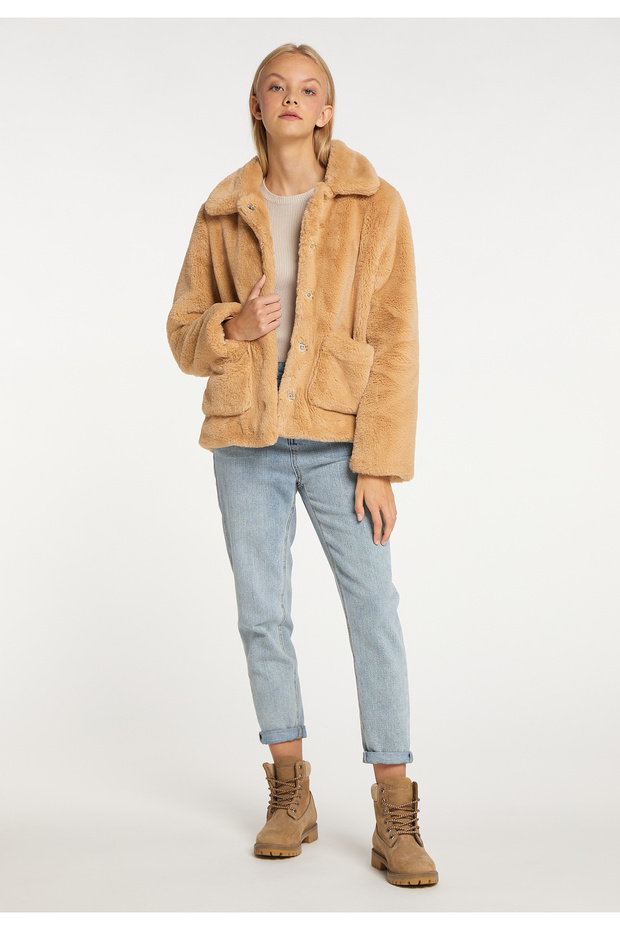 Jacke aus Kunstfell - 1