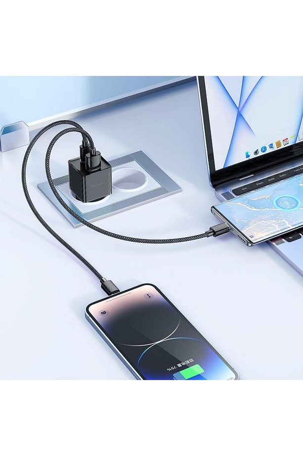 Ch-4151 33w Gan Pd 1xtype-c 1xusb Girişli Hızlı Şarj Cih-siyah - 5