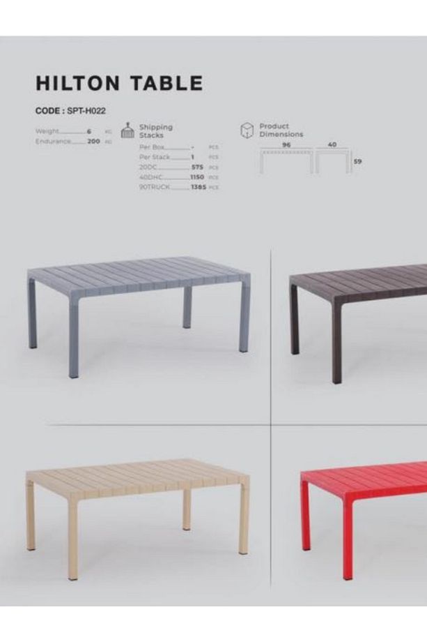 HİLTON BAHÇE, TERAS VE BALKON MASASI - 4