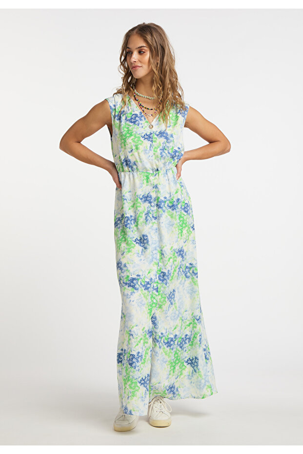 Maxikleid mit Allover-Print - 4