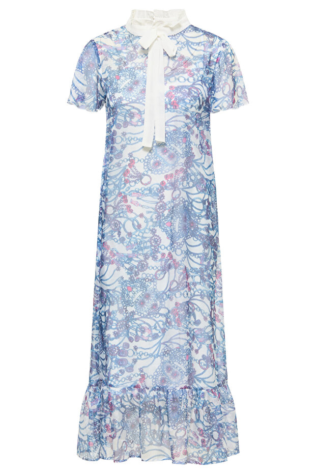 Midikleid mit Allover-Print - 3