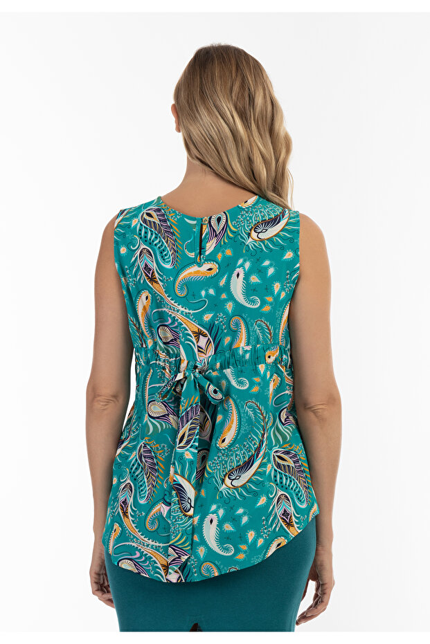 Blusentop ärmellos - 4