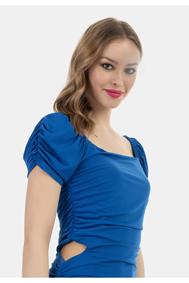 Mini Kurzarmkleid - 5