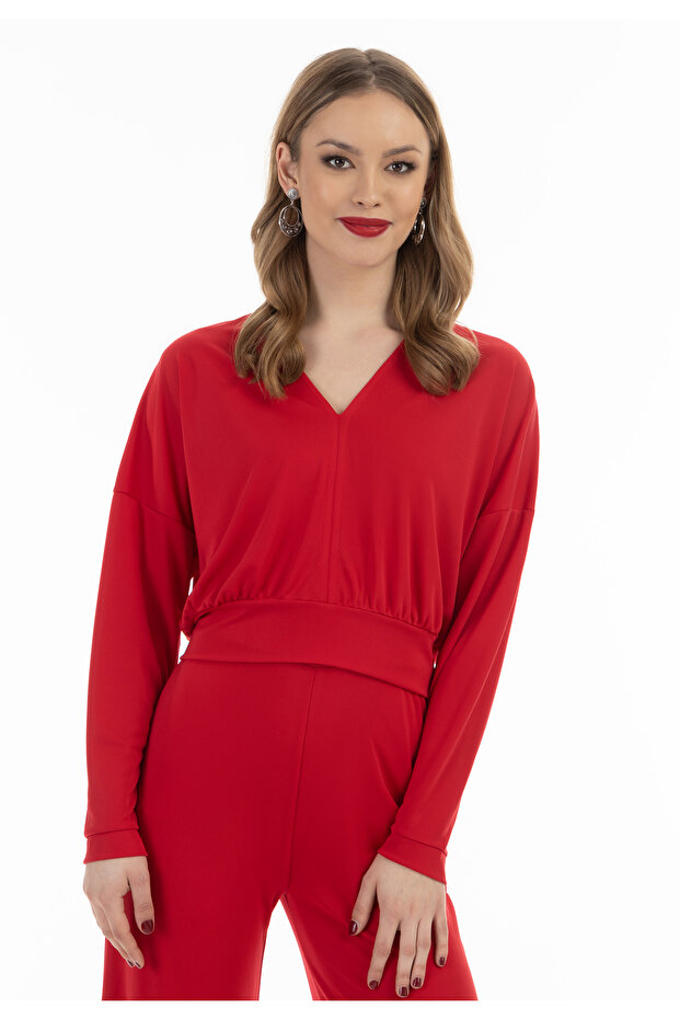 Cropped Langarm-Shirt - 2