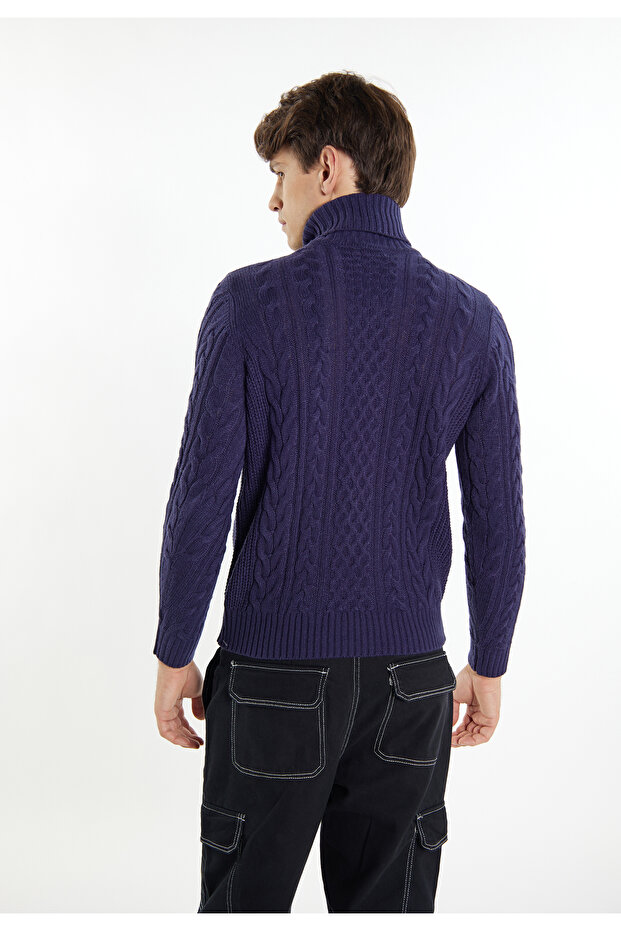 Pullover mit Zopfstrick - 4