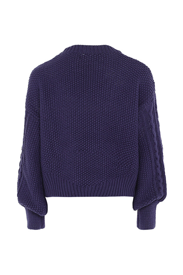 Pullover mit Zopfstrick - 2